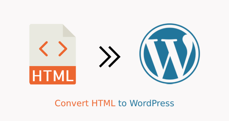 import html site to wordpress